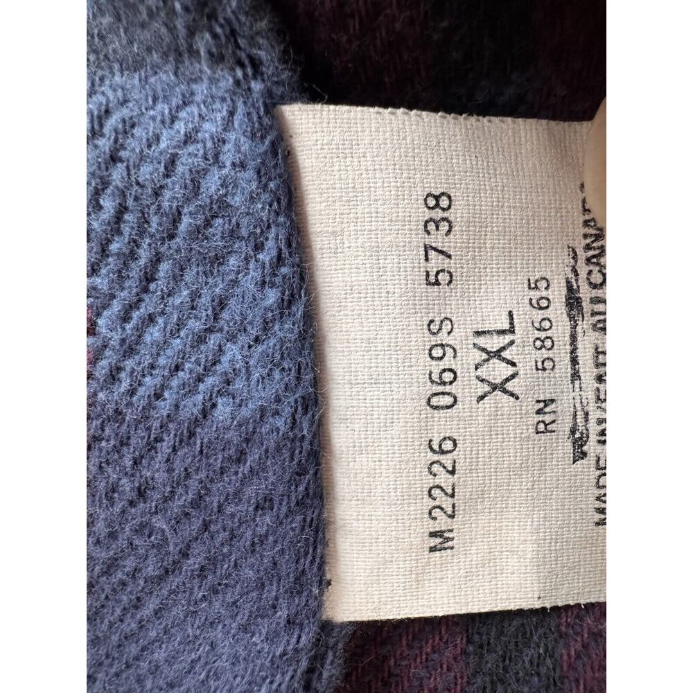 VINTAGE Old Rye Denim Barn Jacket Coat Mens XXL Corduroy Collar Flannel Lined - Picture 9 of 12